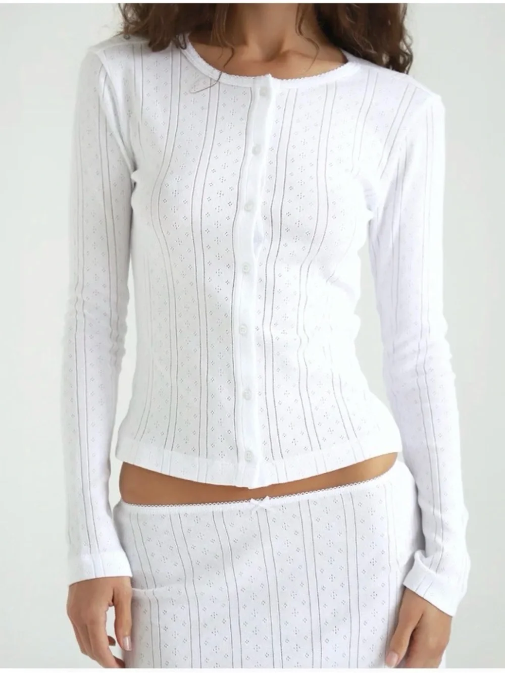 Cou Cou Intimates The Cardigan in white - Picture 2 of 3